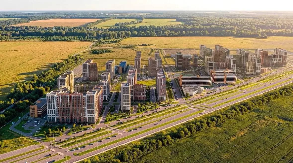 Панорама застройки с высоты